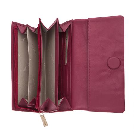 RSL06144: Women's purse in raspberry and pearl pink - ROSSI
