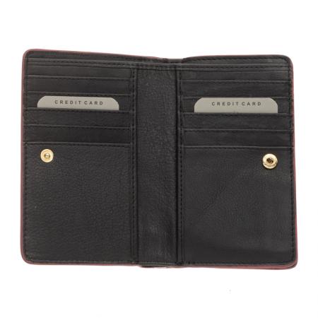 RSL24150: Women's wallet in Python red and black - ROSSI