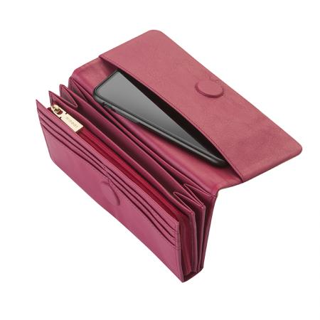 RSL06144: Women's purse in raspberry and pearl pink - ROSSI