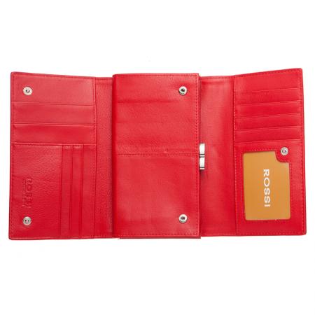 RSC0333: Women's wallet color Red - ROSSI