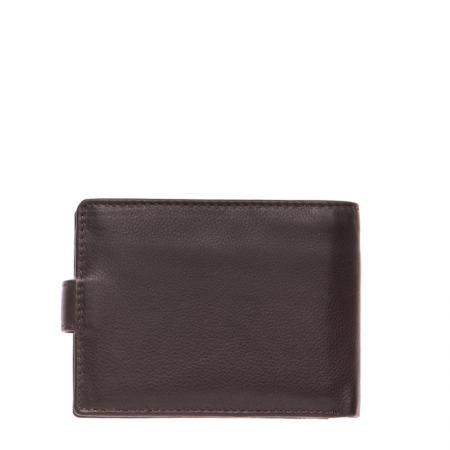 SFT0419: Men's dark brown wallet SILVER FLAME - Safari collection