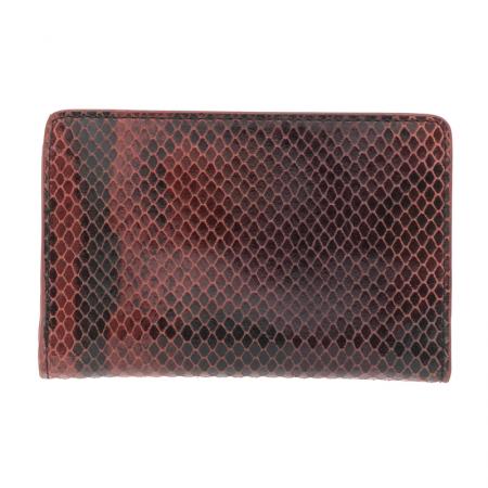 RSL24150: Women's wallet in Python red and black - ROSSI