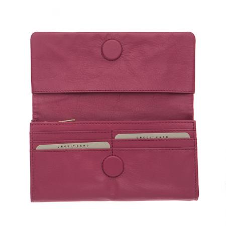 RSL06144: Women's purse in raspberry and pearl pink - ROSSI