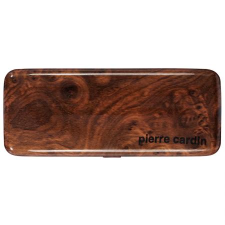 H83702: Umbrella PIERRE CARDIN - Noire wood small