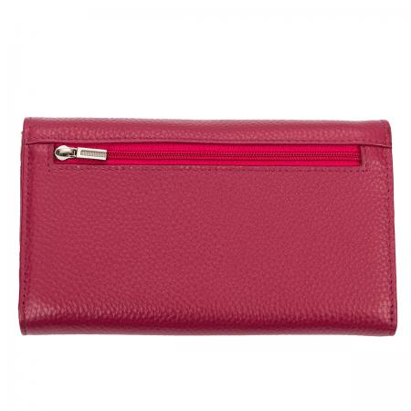 RSC0310: Дамско портмоне цвят Малина Шагрен ROSSI