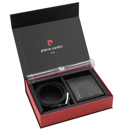 PCS119 Men's wallet and belt set Pierre Cardin