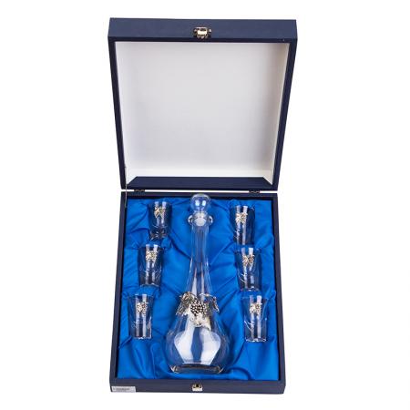 F32270: Set of 6 glasses + bottle