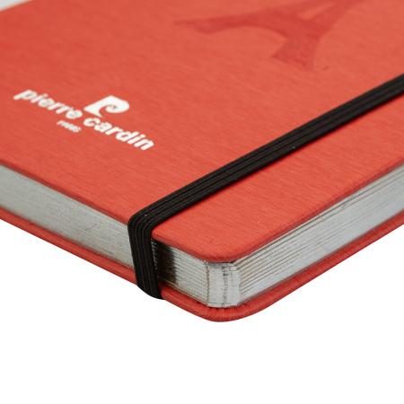 PCZ02: PIERRE CARDIN red notebook and pen set