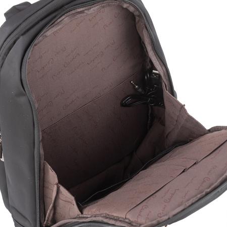PCL215B: Pierre Cardin Men's Black Backpack