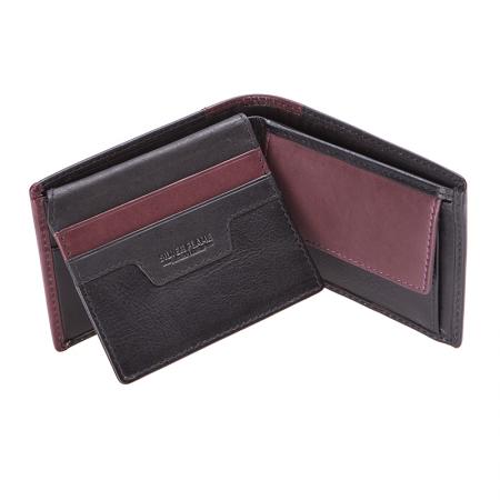 SFT0925: Men's wallet SILVER FLAME - Country collection