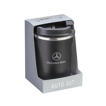 AS0401 : SILVER FLAME thermo mug with Mercedes logo