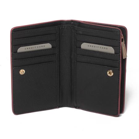 RSL24150: Women's wallet in Python red and black - ROSSI