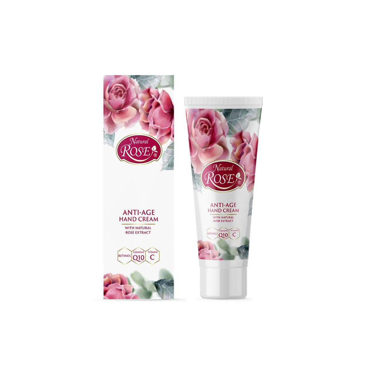 Интензивен крем за ръце Natural Rose Retinol Q10