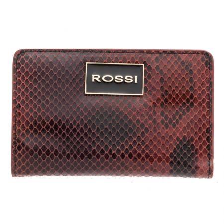 RSL24150: Women's wallet in Python red and black - ROSSI