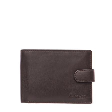 SFT0419: Men's dark brown wallet SILVER FLAME - Safari collection