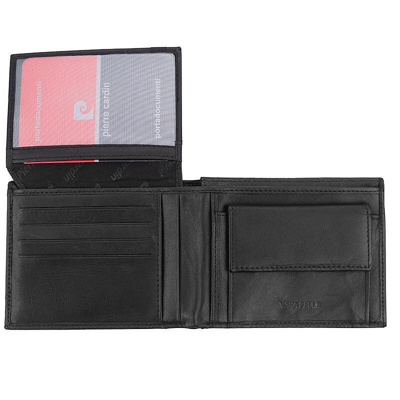 PCL02085 Men's black wallet Pierre Cardin