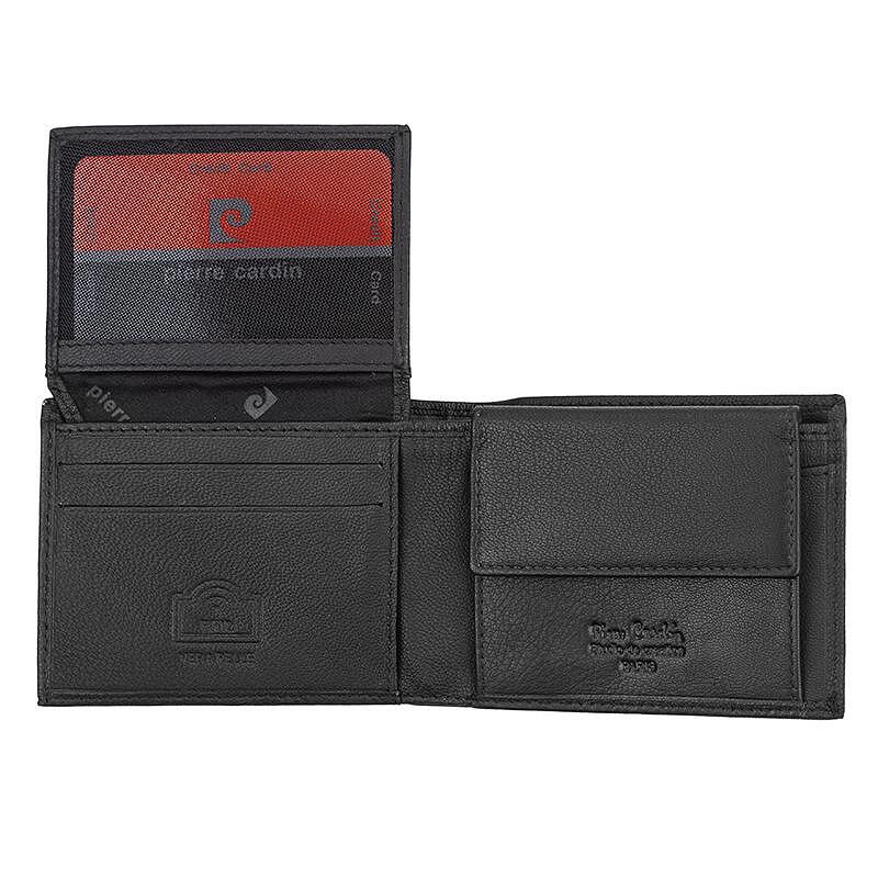 PCL02901 Мъжки черен портфейл Pierre Cardin