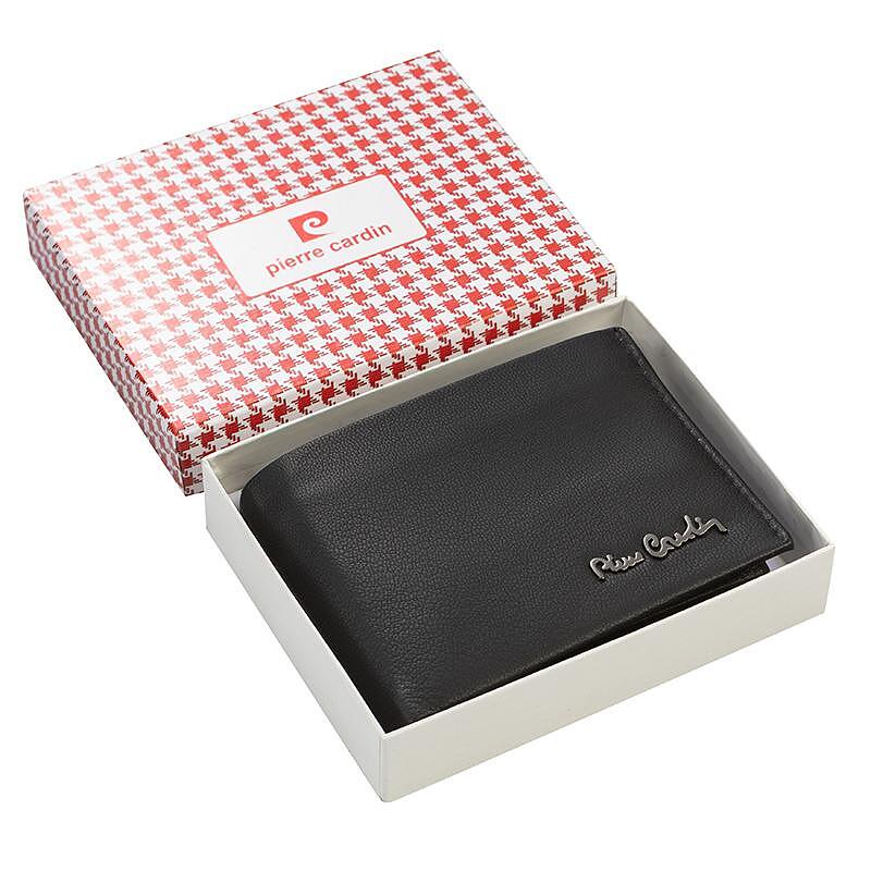 PCL02901 Мъжки черен портфейл Pierre Cardin