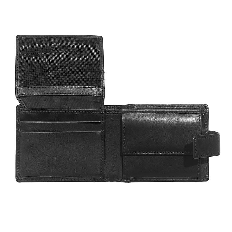 AS4003BL: Мъжки черен портфейл Auto Set с лого на Audi