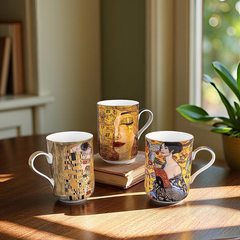 79035350 Подаръчни чаши - комплект Колекция Густав Климт