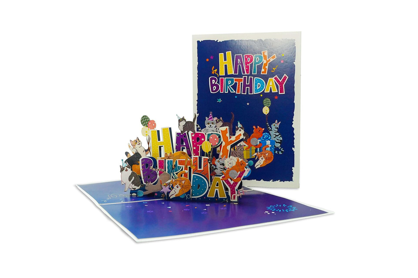 Greeting card Pop-up "Happy Birthday Cats" 10729