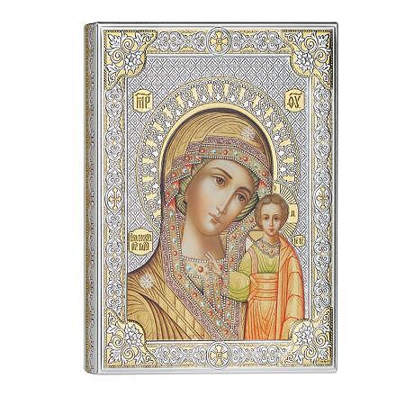 Икона на Света Богородица, посребрена, RG853023