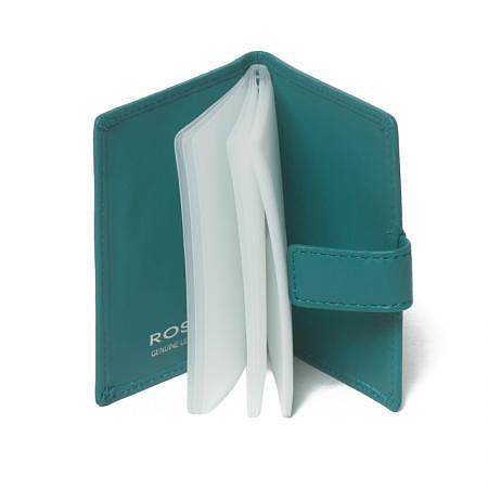 RSL32130 Women's lake blue business card holder ROSSI