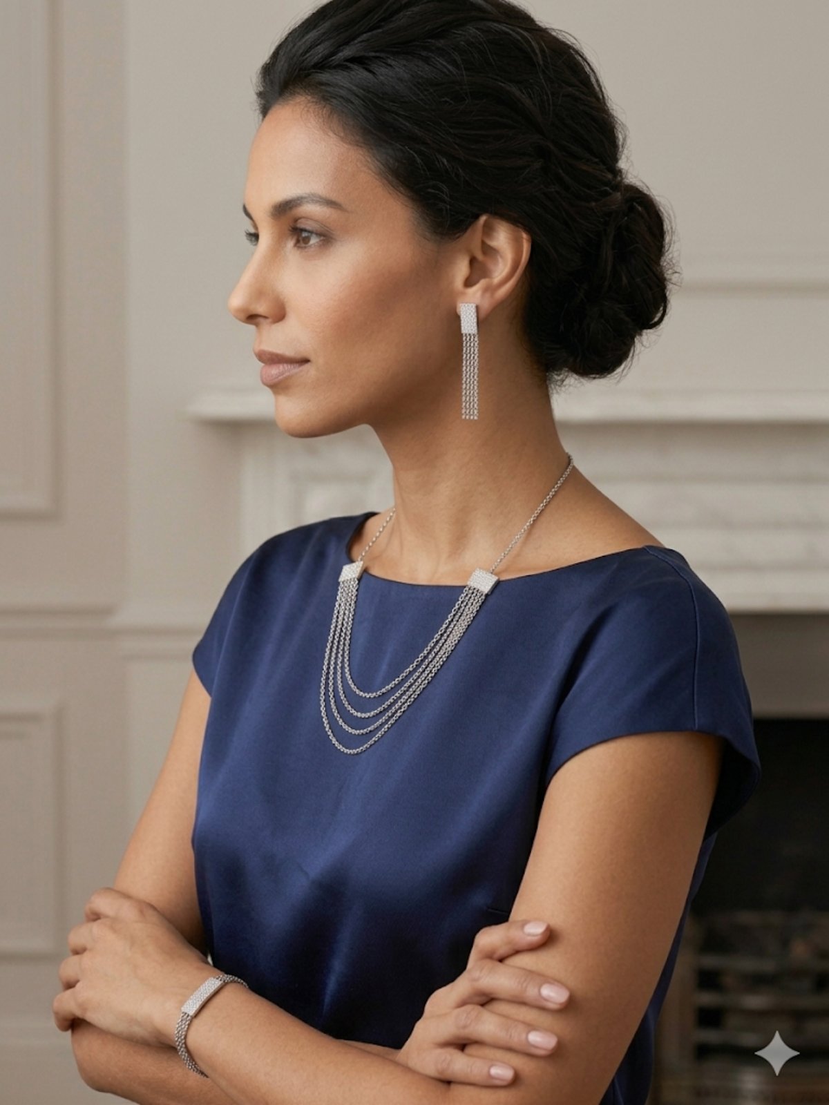 8000120 Сребърна бижутерия от България.