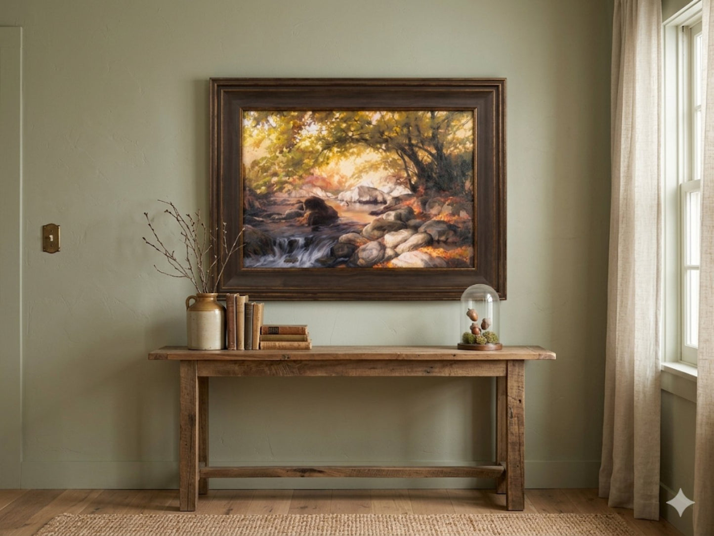 Code: 0342 Autumn Landscape forest stream Vladishki Vir Chaya River