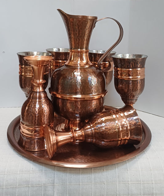 Copper wine service