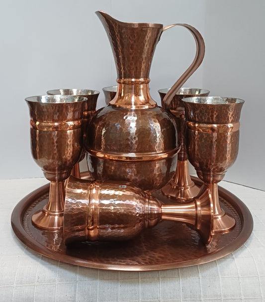 Copper wine service