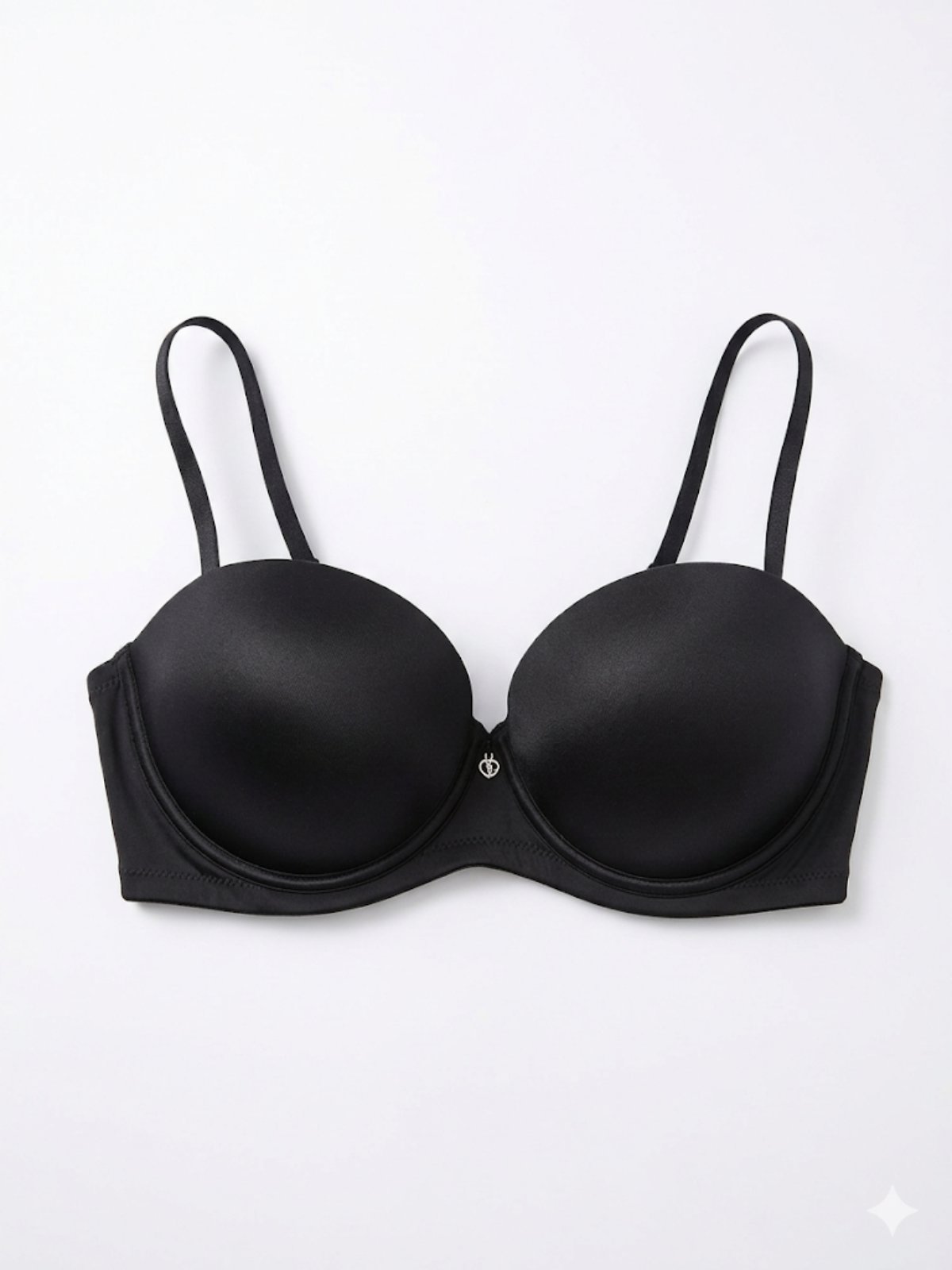 01027 Super Push Up Сутиен Бриджитка Lormar Extra Double- Черен