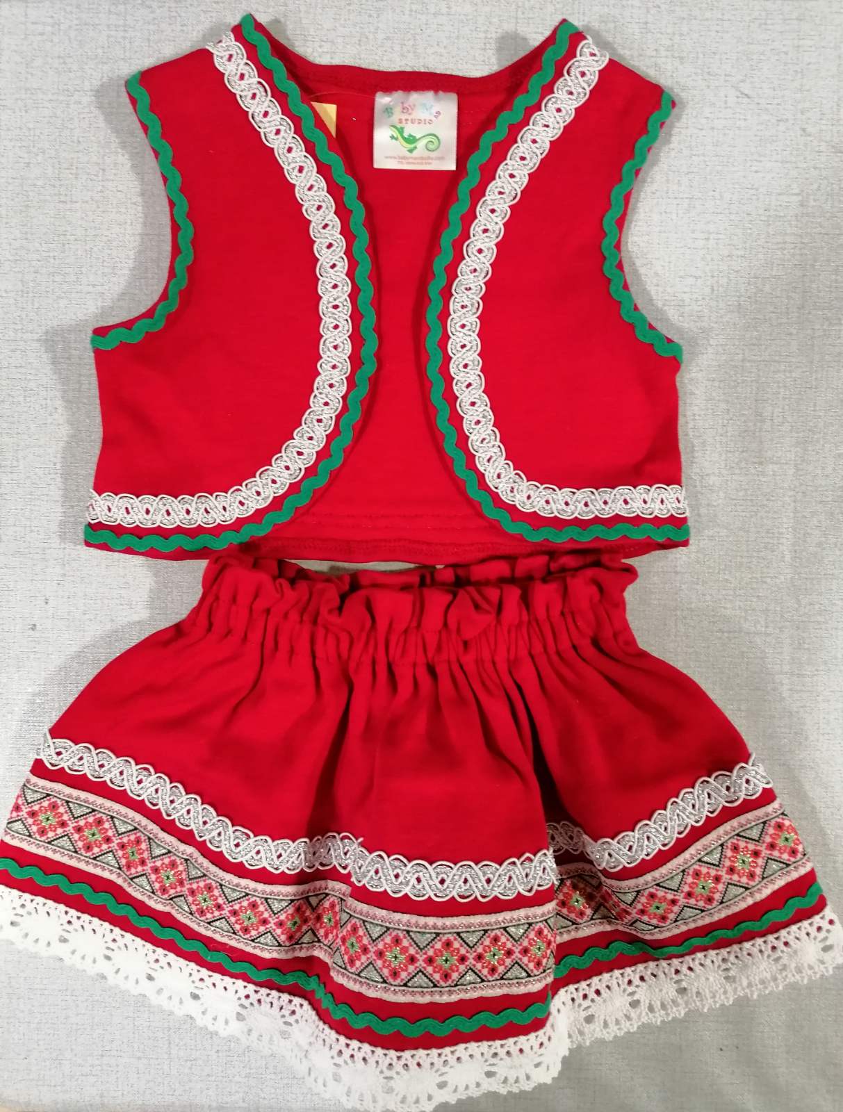 2501 Бебешка народна носия за момиче