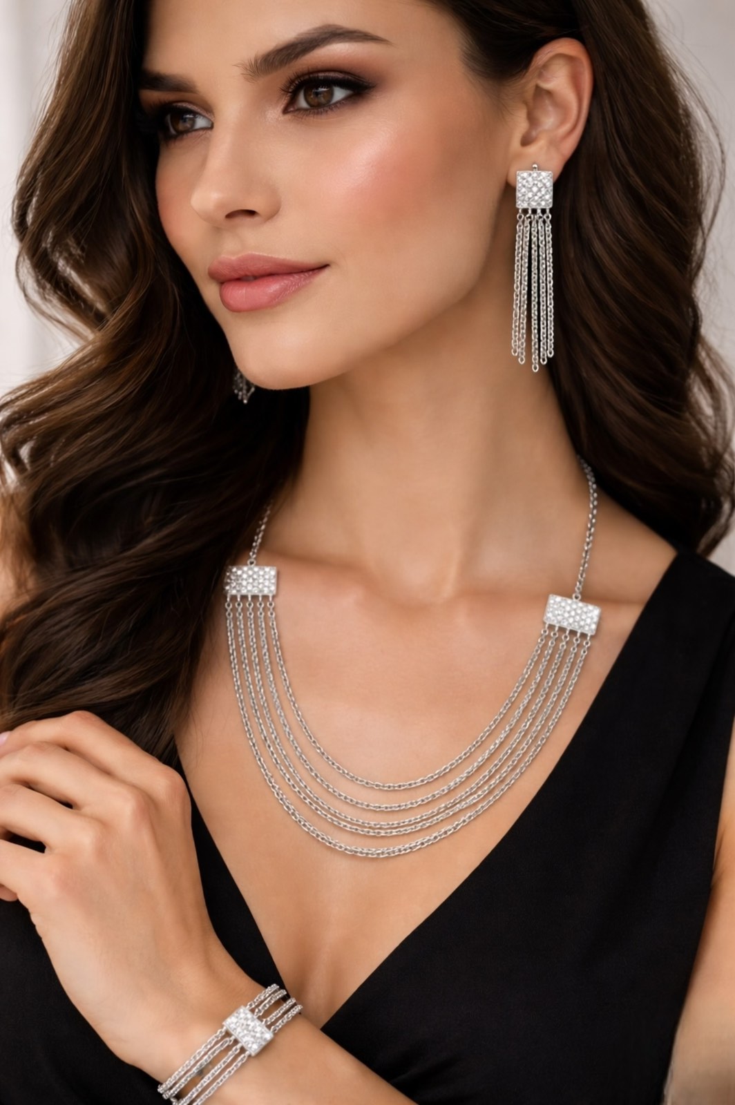 8000120 Сребърна бижутерия от България.