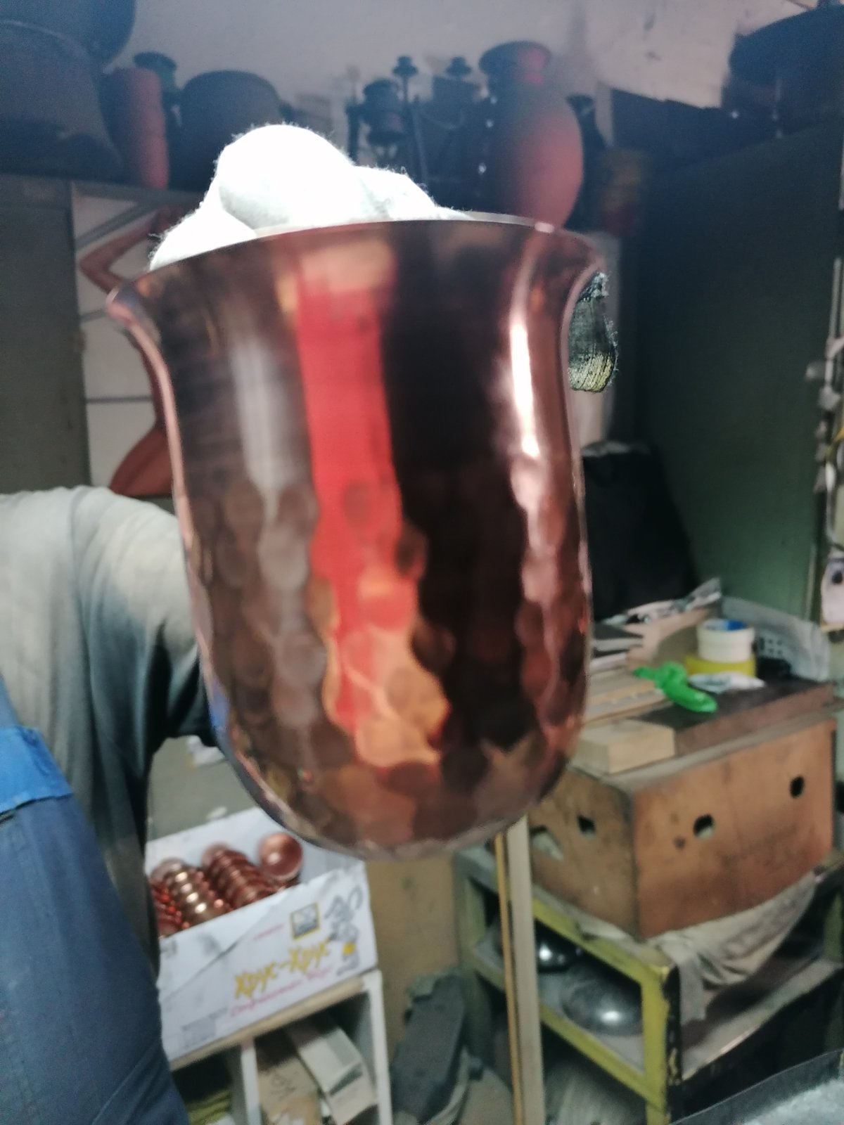 Copper wine service