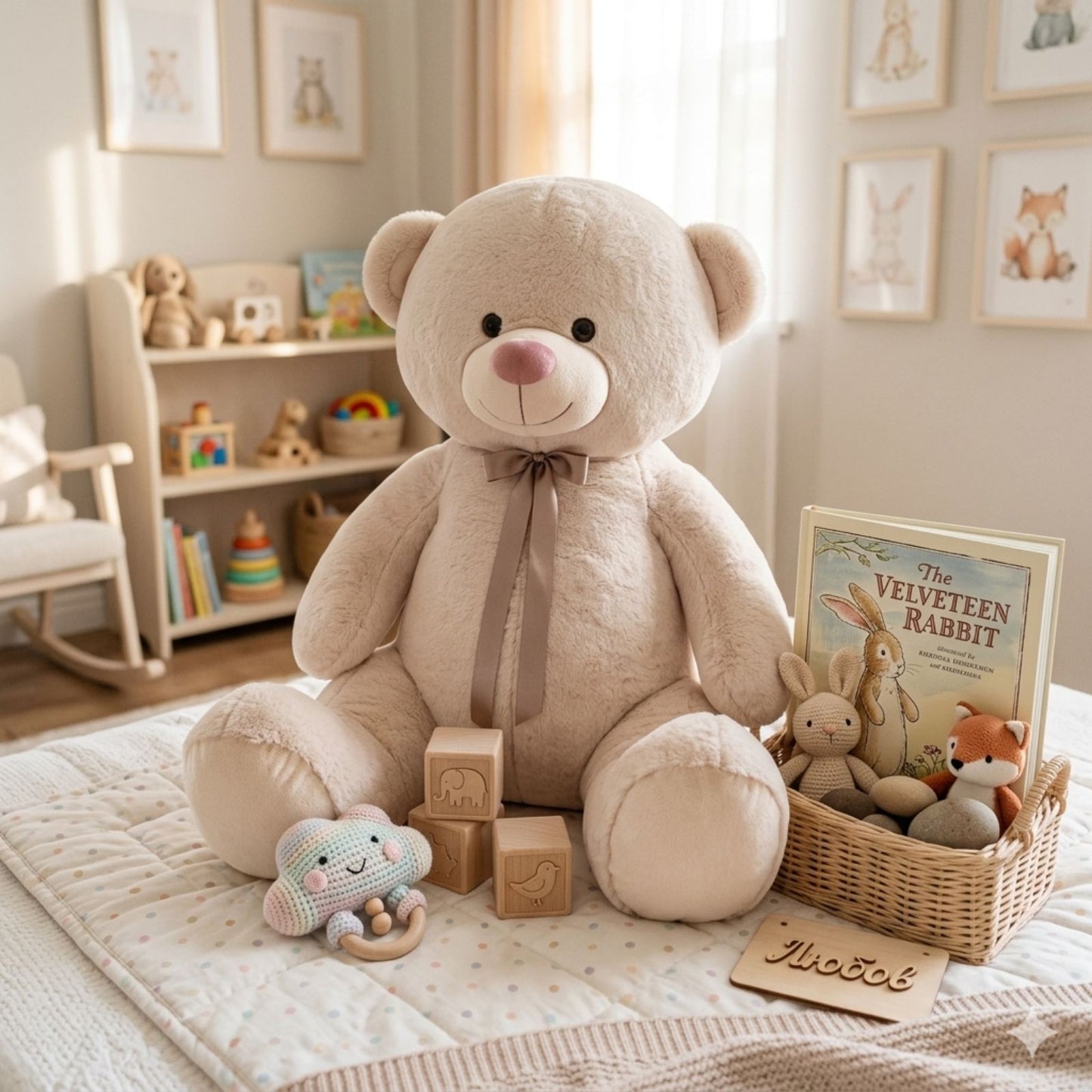 090128 Плюшено мече – изцяло изработено в България.