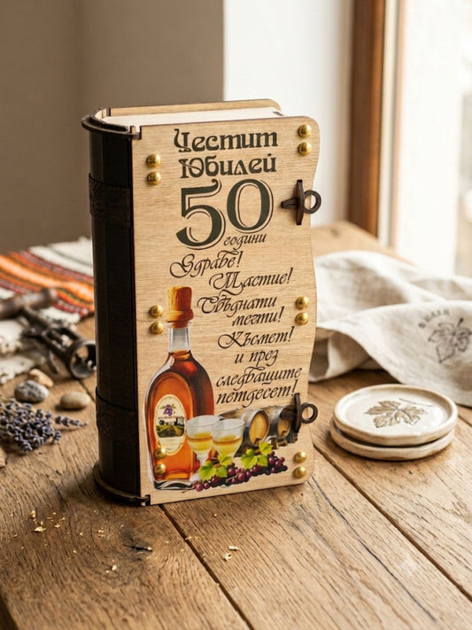 250002 Подаръчен комплект "Честит юбилей 50 год."