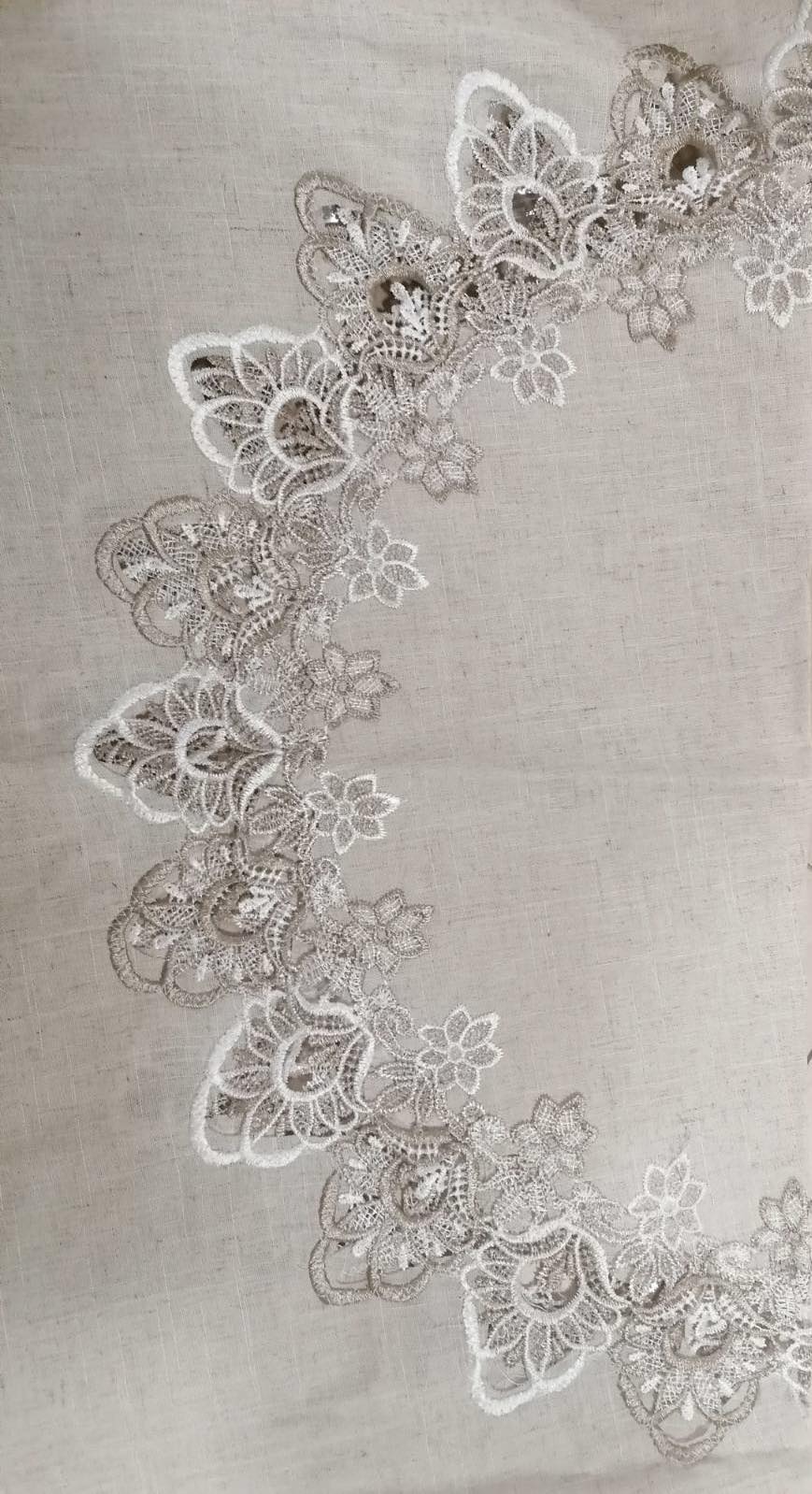 6384 Луксозна покривка за маса Ф180 Покривка за кръгла маса.