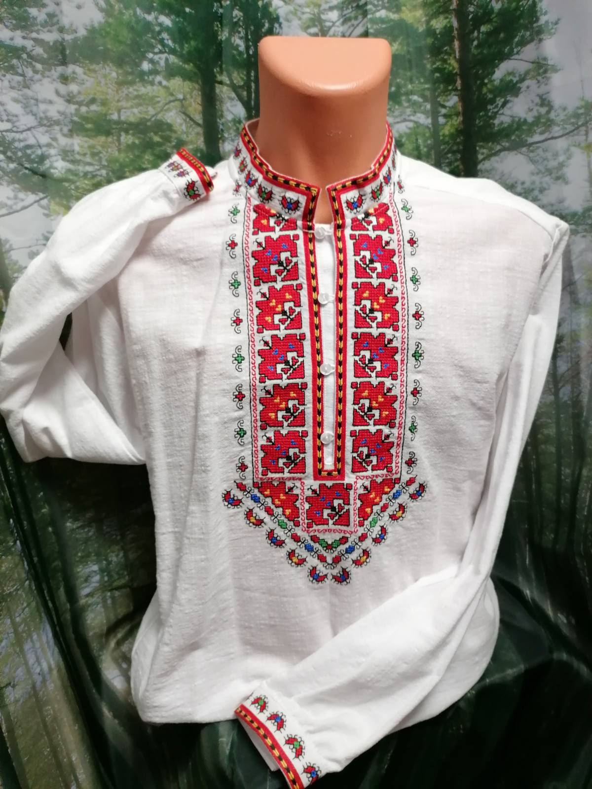 NEW!!!Men's Northern shirt-embroidered