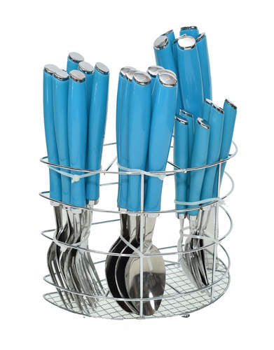 691015197436 Dinner set 18 pieces Royal Blue &amp; Gold