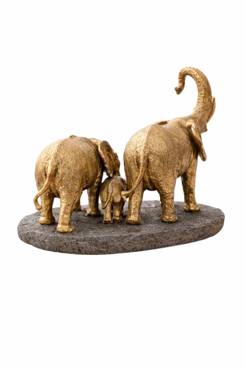 12302300 Декоративна фигура слонско семейство