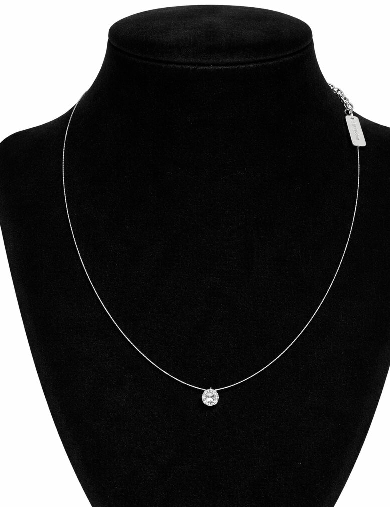 0504 Сребърно колие с корда