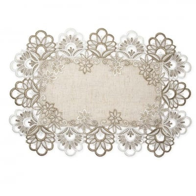 6384 Луксозна покривка- каре за маса