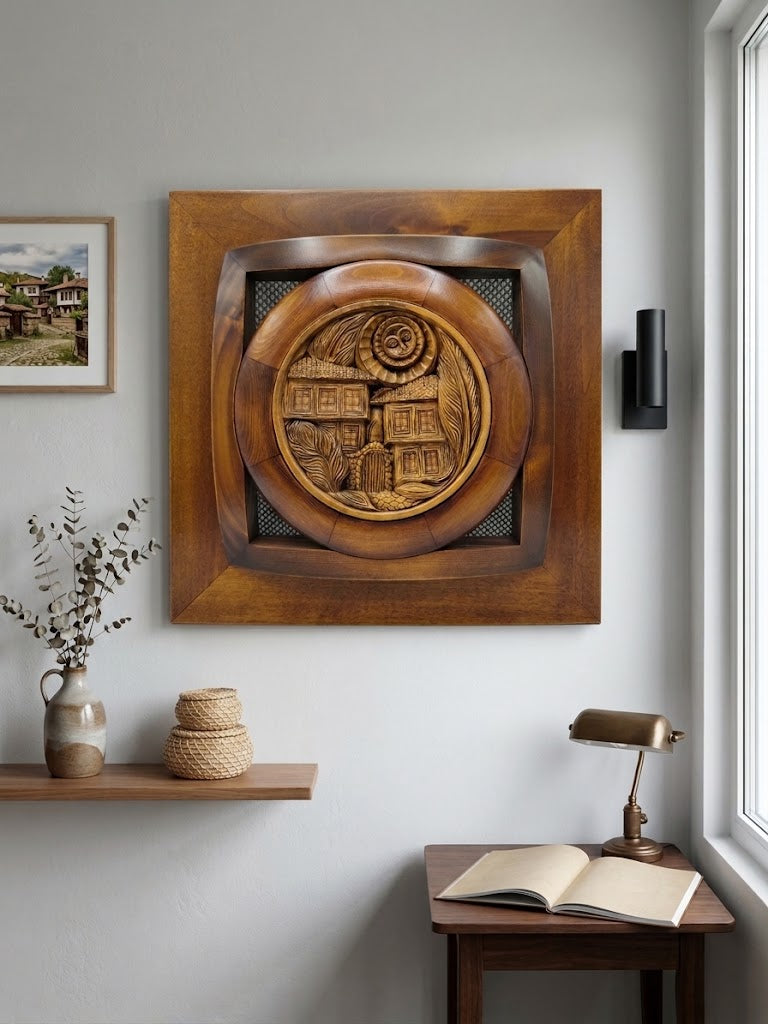 10026 Картина-пано "Слънце над нашата къща"