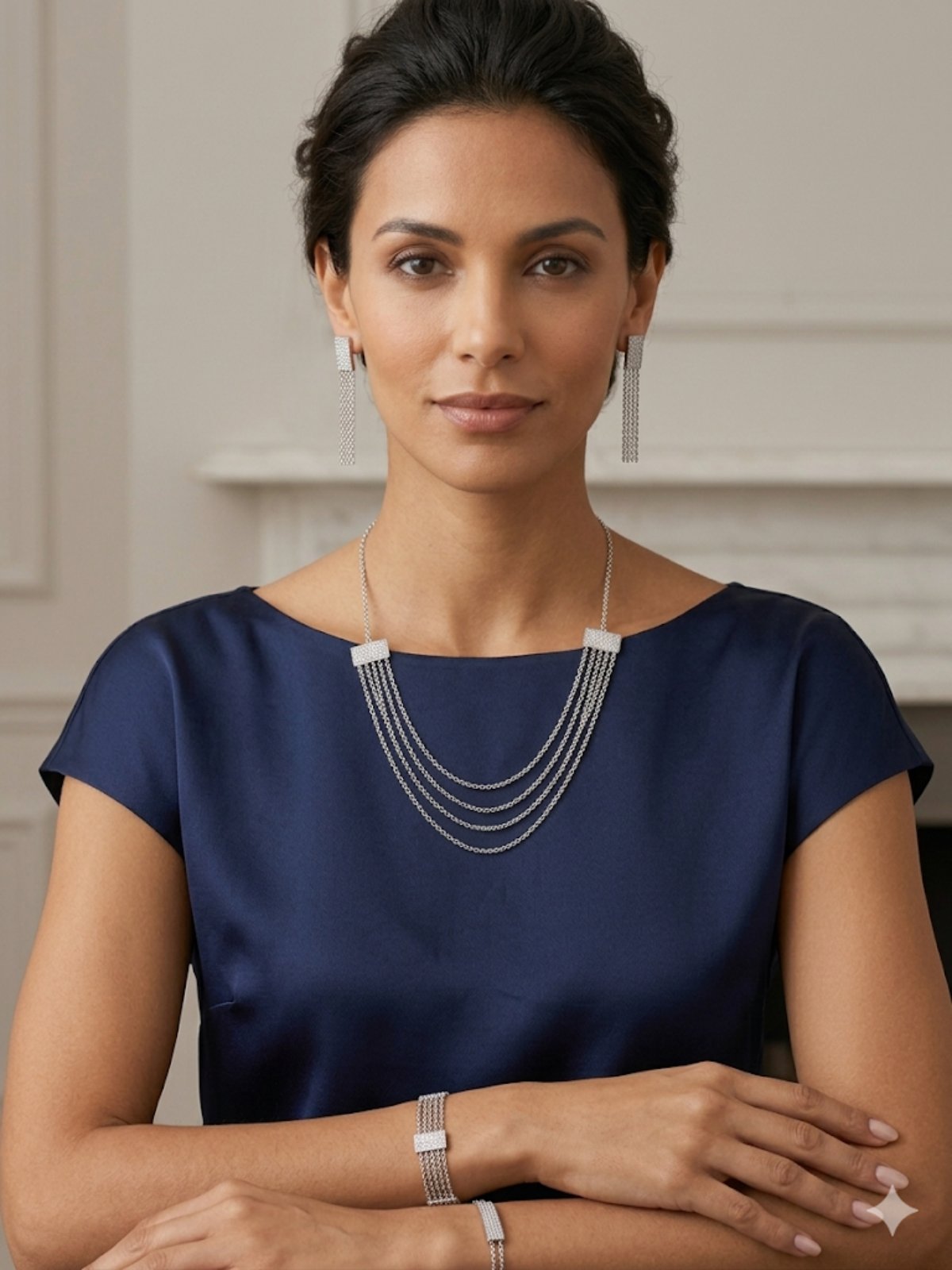 8000120 Сребърна бижутерия от България.