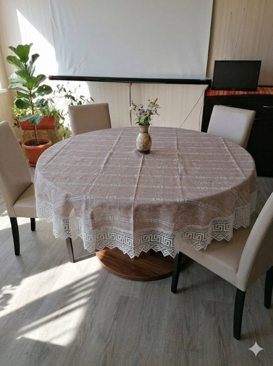 1530 Луксозна покривка за кръгла маса Ф180