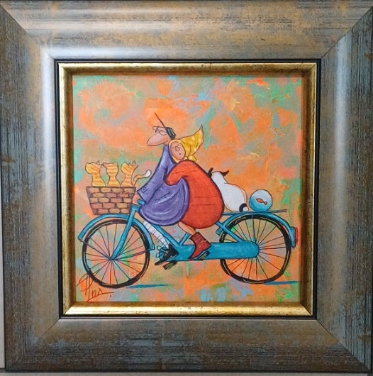 Картина-Разходка с котки-4