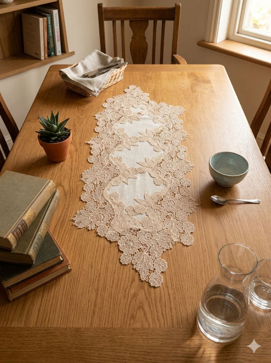 098 Луксозна покривка - каре тишлайфер за маса 35/90