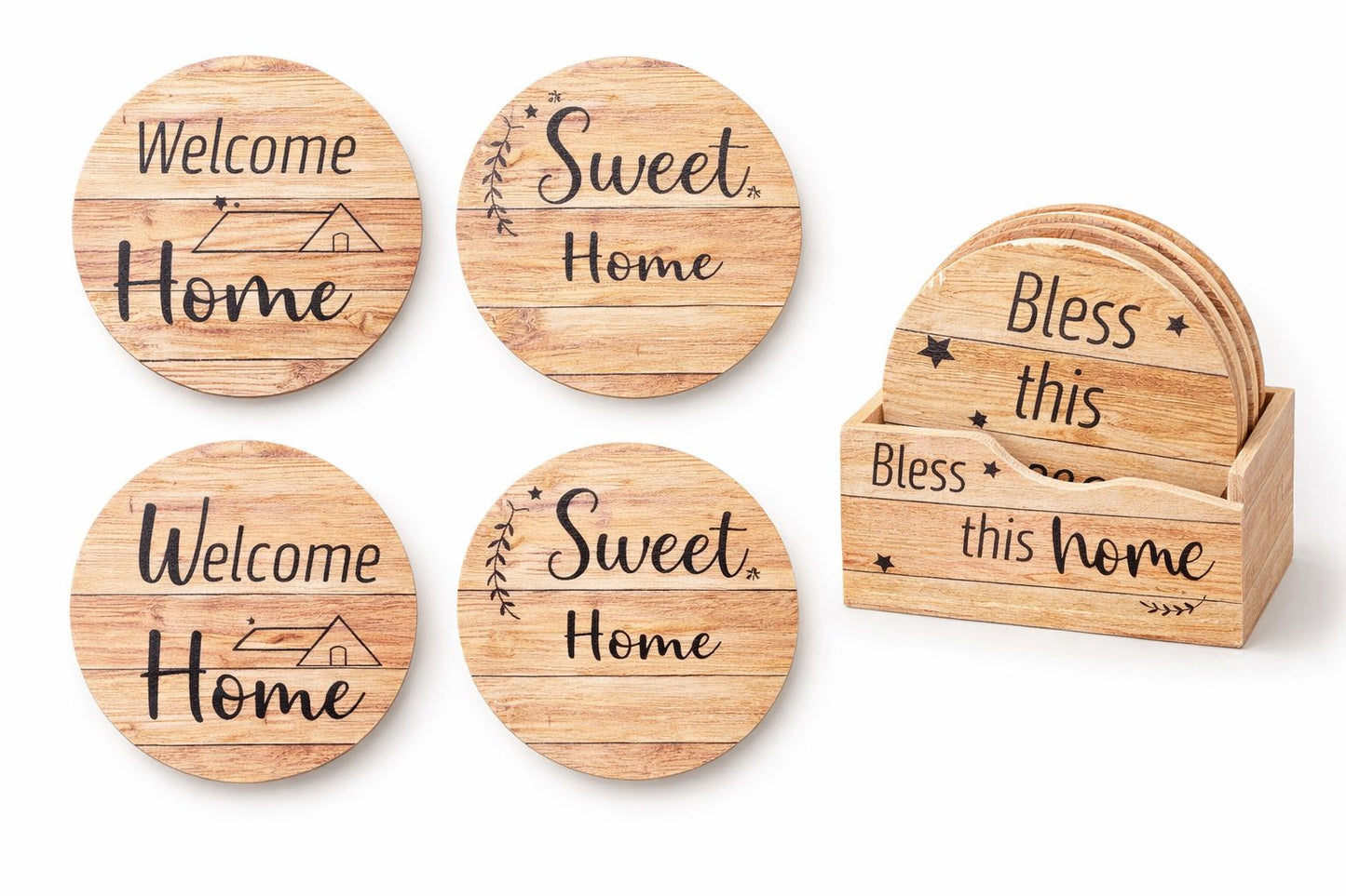 02448 Комплект подложки за чаши / 6 броя /