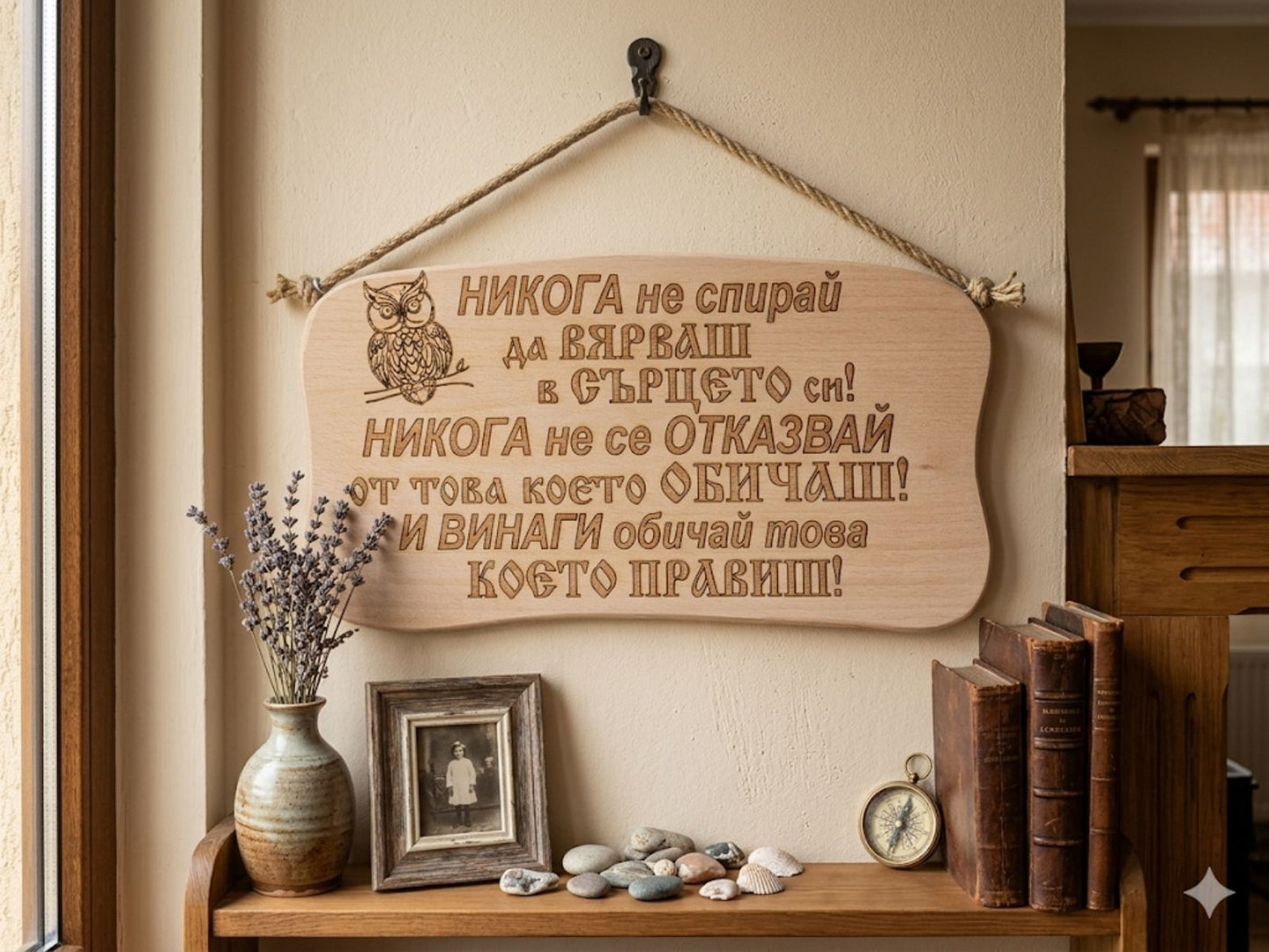 241044 Дървена табела.